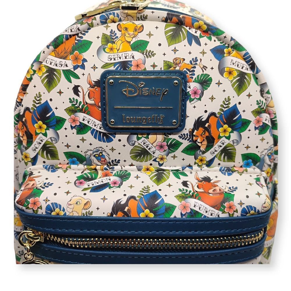 Loungefly Disney Lion King Tattoo Bag Mini Backpack New - Picture 3 of 8